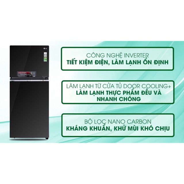 tủ lạnh LG inverter 393 lit GN-L422B( hàng mẫu trưng bày new , bảo hành chính hãng gần 2 năm