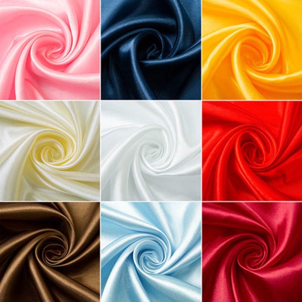 Vải Lụa Satin Màu Sữa Dùng May Quần Áo Búp Bê DIY