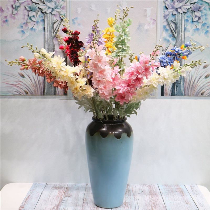 Hoa giả decor hoa giả trang trí phi yến 2 nhánh nhiều màu sắc trang trí nhà cửa