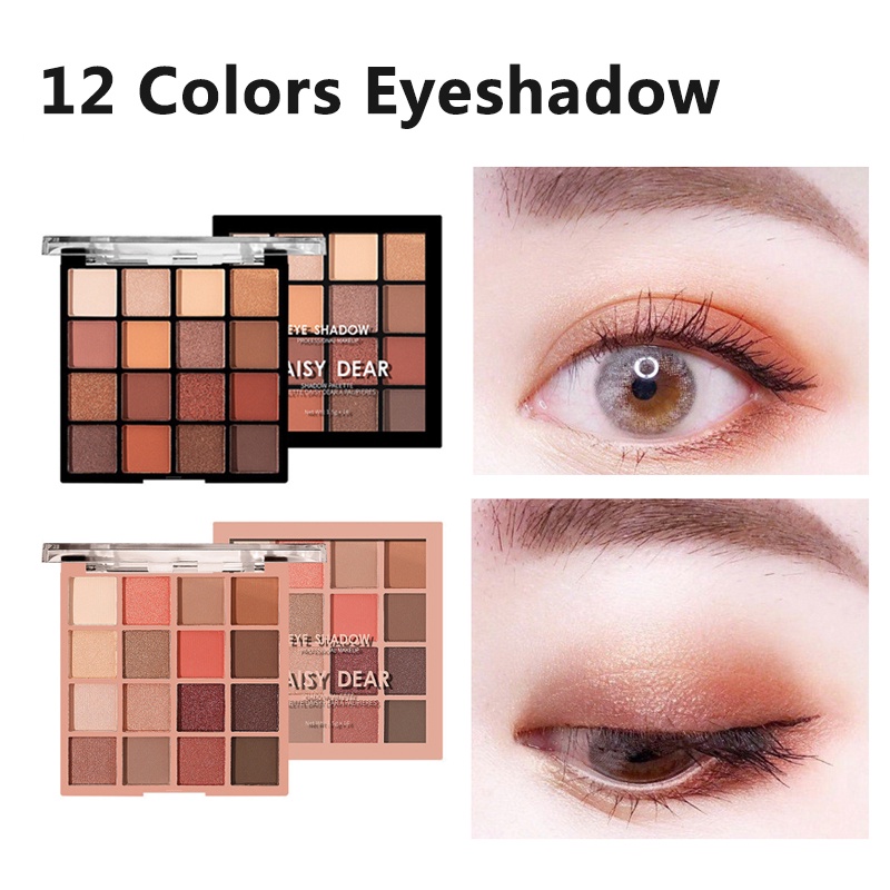 Bảng Phấn Mắt 16 Màu Sắc Chống Nước Tiện Dụng Chất Lượng Cao