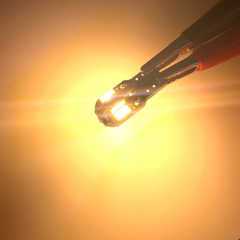 Set 10 bóng đèn LED W5W T10 5730 8SMD 12V 6000K 194 168 chuyên dụng cho xe hơi