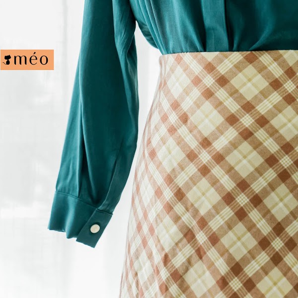 Chân váy nữ dáng chữ A kẻ caro Seria [MÉO SHOP] | BigBuy360 - bigbuy360.vn