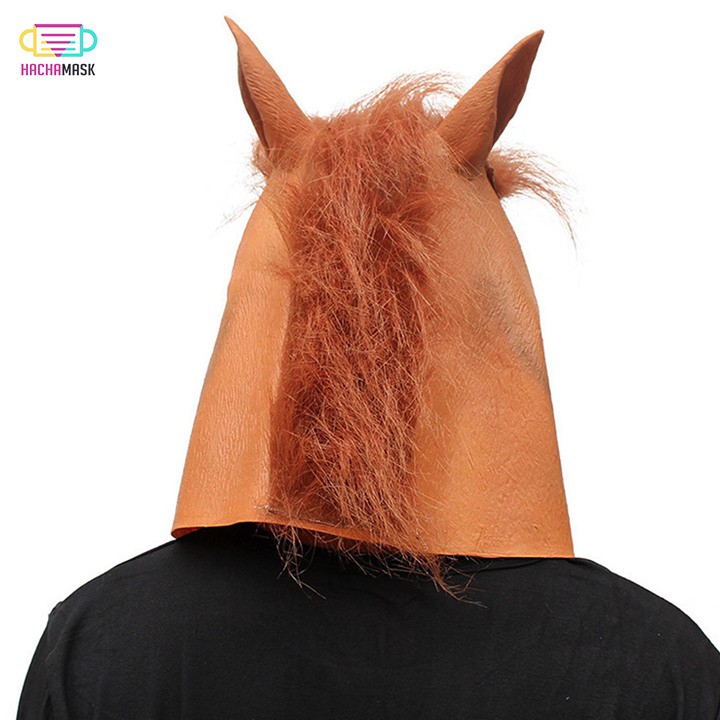 Mặt Nạ Đầu Ngựa Nâu - Horse Head Mask Chuẩn Điện Ảnh Hollywood