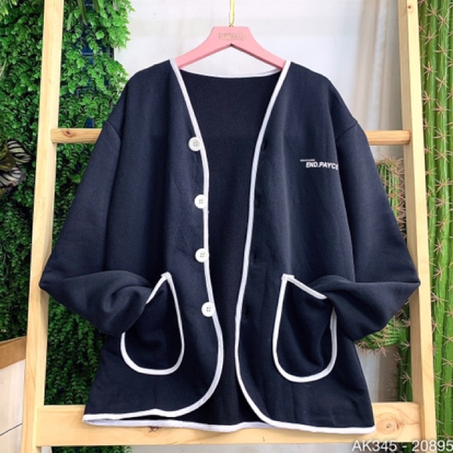 Áo Khoác Cardigan Nỉ Bông Form Rộng Chất Dày Dặn Siêu Đẹp Áo Cardigan Đôi Nam Nữ Thun CARDIGAN END - AK3345 | BigBuy360 - bigbuy360.vn