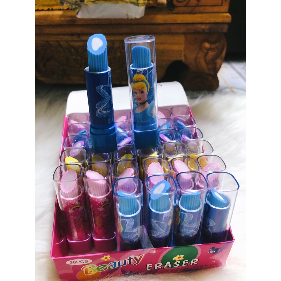 Gôm Tẩy Hình Son Môi NHIỀU Màu Sắc Tiện Dụng Cho Học Sinh
