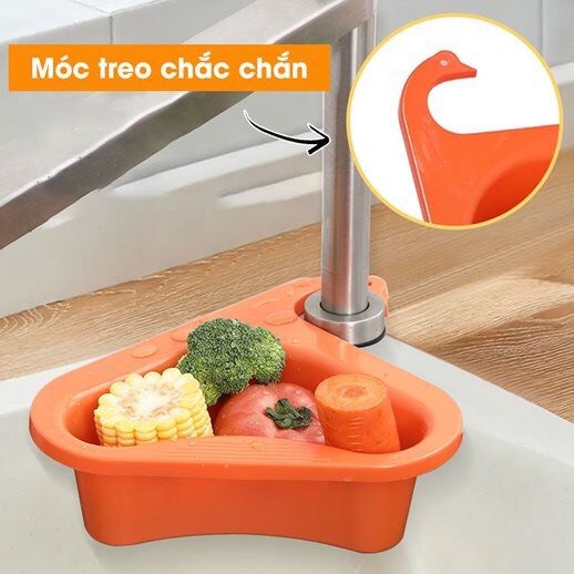 Khay lọc rác thiên nga bồn rửa bát gọn gàng tiện ích,Khay lọc rác gắn bồn rửa chén hình tam giác_MC888