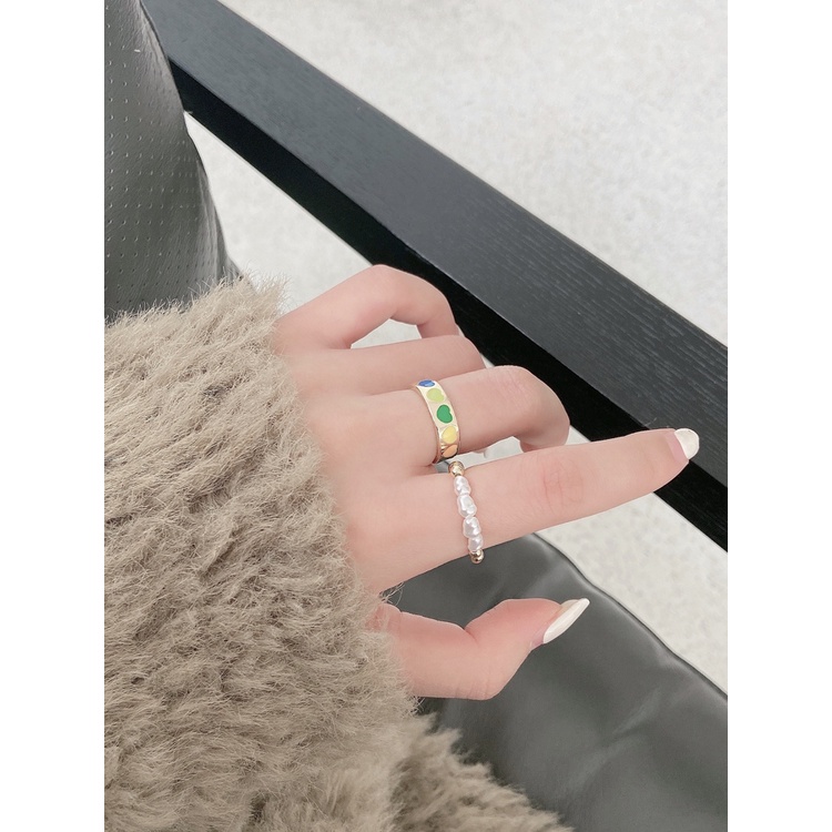 Nhẫ cá tính, Set nhẫn nhẹ nhàng, đơn giản