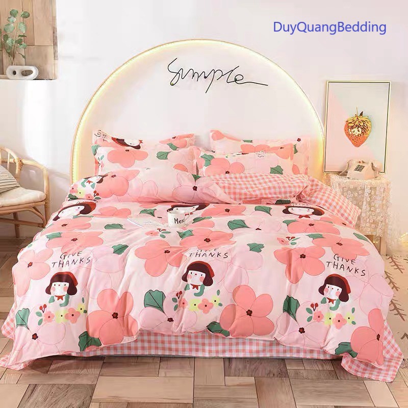 Cotton Poly Nhập Khẩu - Em Bé Hoa Hồng SP001099