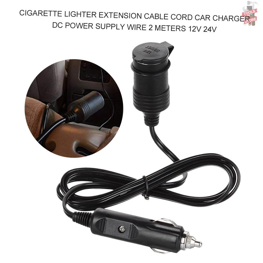 Dây Cáp Nối Dài Tẩu Sạc Cho Xe Hơi A624 2M 12V 24V