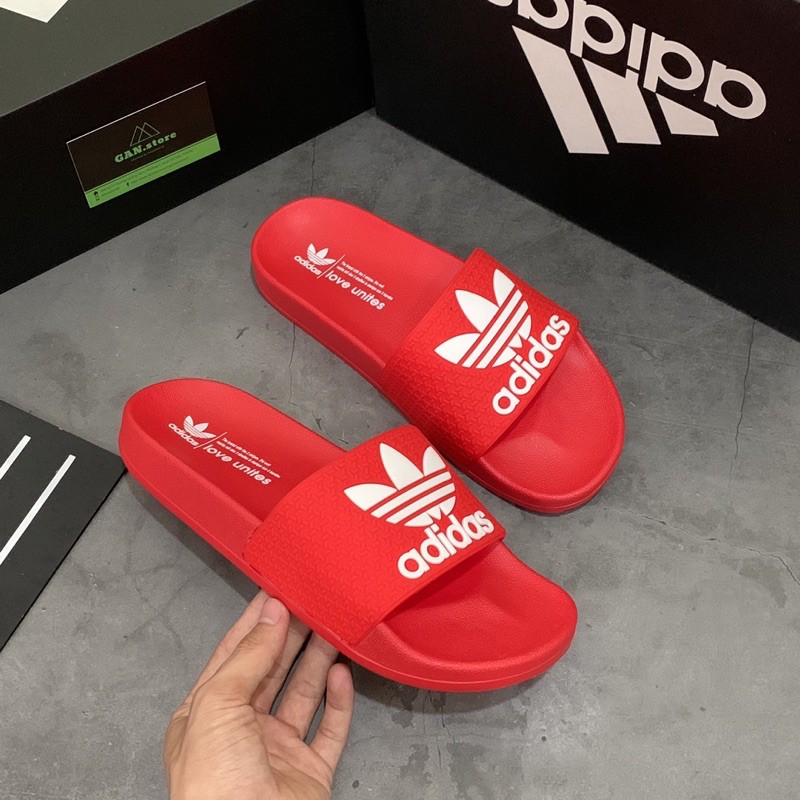 DÉP ADIDAS ADILETTE BÁNH MÌ ĐỎ - FULL BOX XỊN XỊN