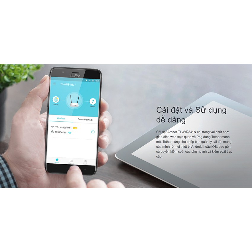 PHÁT WIFI 2 RÂU TPLINK 841N - 300MBS | BigBuy360 - bigbuy360.vn
