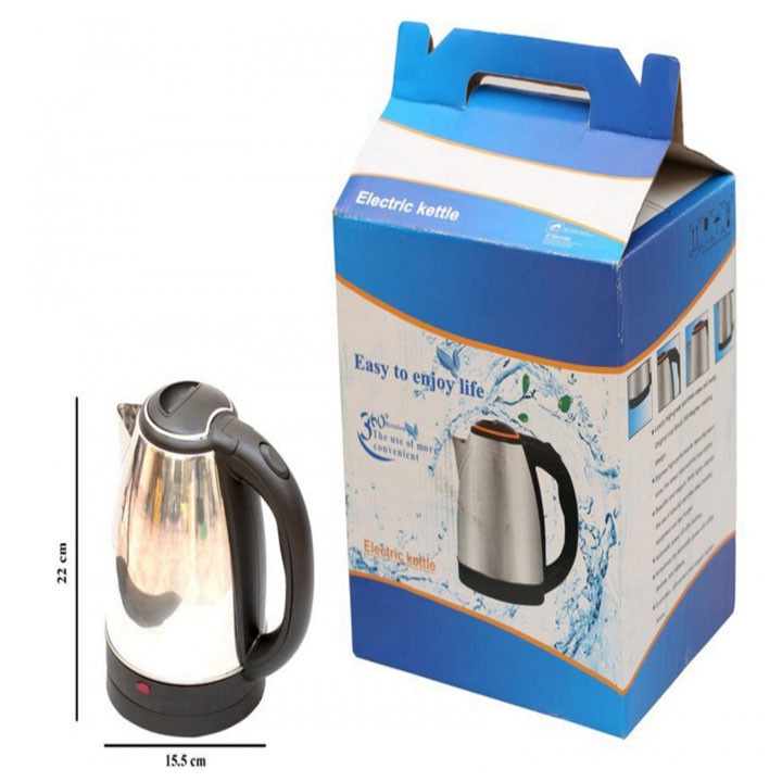 Ấm Siêu Tốc Inox 1,8 Lít Electric Kettle Chính Hãng Đun Sôi Cực Nhanh- Bảo Hành 12 Tháng 1 Đổi 1 nếu lỗi-KHOBUONPHIANAM