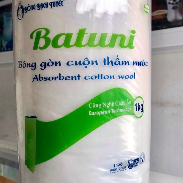 Bông gòn Bạch tuyết cuộn 1kg(loại 2)