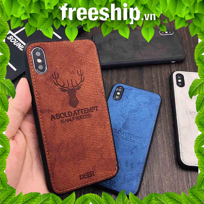 Ốp DEER giả da dể hươu vải bò cho iPhone 6 6s 7 7s 6 Plus 7 Plus 8 Plus iPhone X XS XR XS MAX 11 pro 12 promax mini n32 | WebRaoVat - webraovat.net.vn