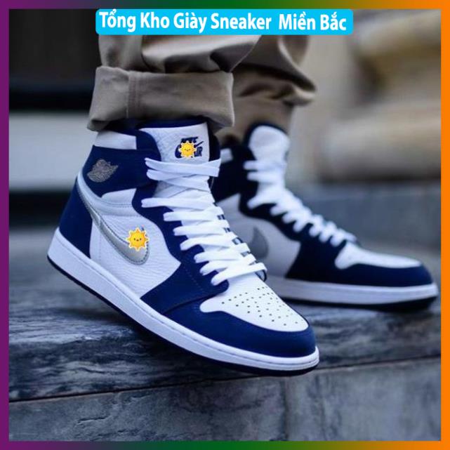 Giày thể thao Jordan NAVY Xanh Than Cổ Cao Cổ Thấp Nam Nữ cực chất dễ phối đồ FullBox -1_yhg