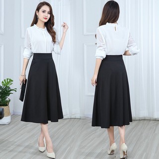 Chân váy xoè chân váy công sở phong cách Hàn Quốc