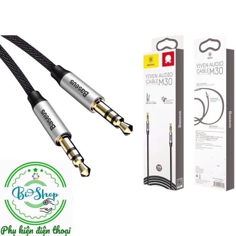 💥Dây Cáp Truyền Tải Âm Thanh Chất Lượng Cao UAX  Audio 2 đầu 3.5mm  mạ vàng chính hãng Basues - M30
