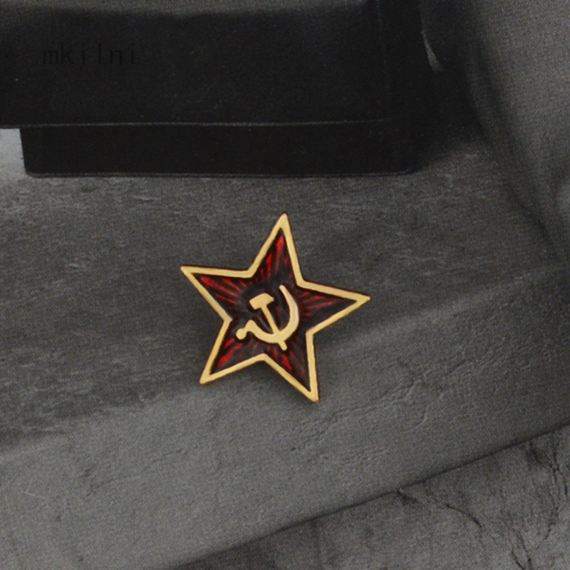 mkilni.vn Ghim cài áo hình biểu tượng ngôi sao/búa liềm USSR