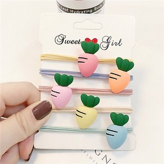 Cột tóc phụ kiện Hàn Quốc hình củ cải dễ thương (màu ngẫu nhiên)