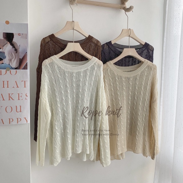 Áo len vặn thừng mùa thu- Autumn item