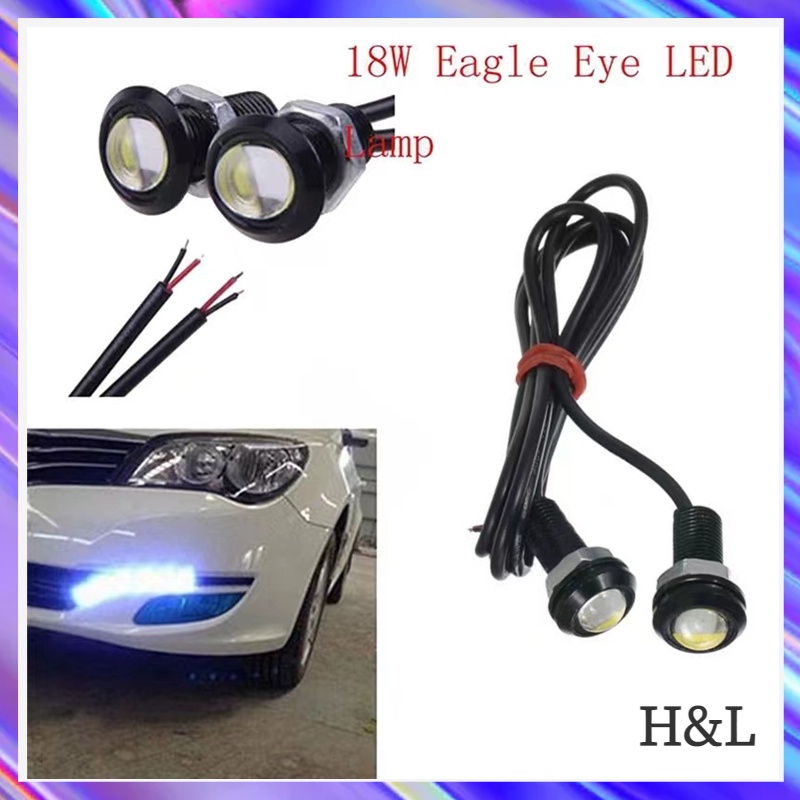 Đèn led 18MM 9W Siêu Mỏng Chống Thấm Nước Cho Xe Hơi