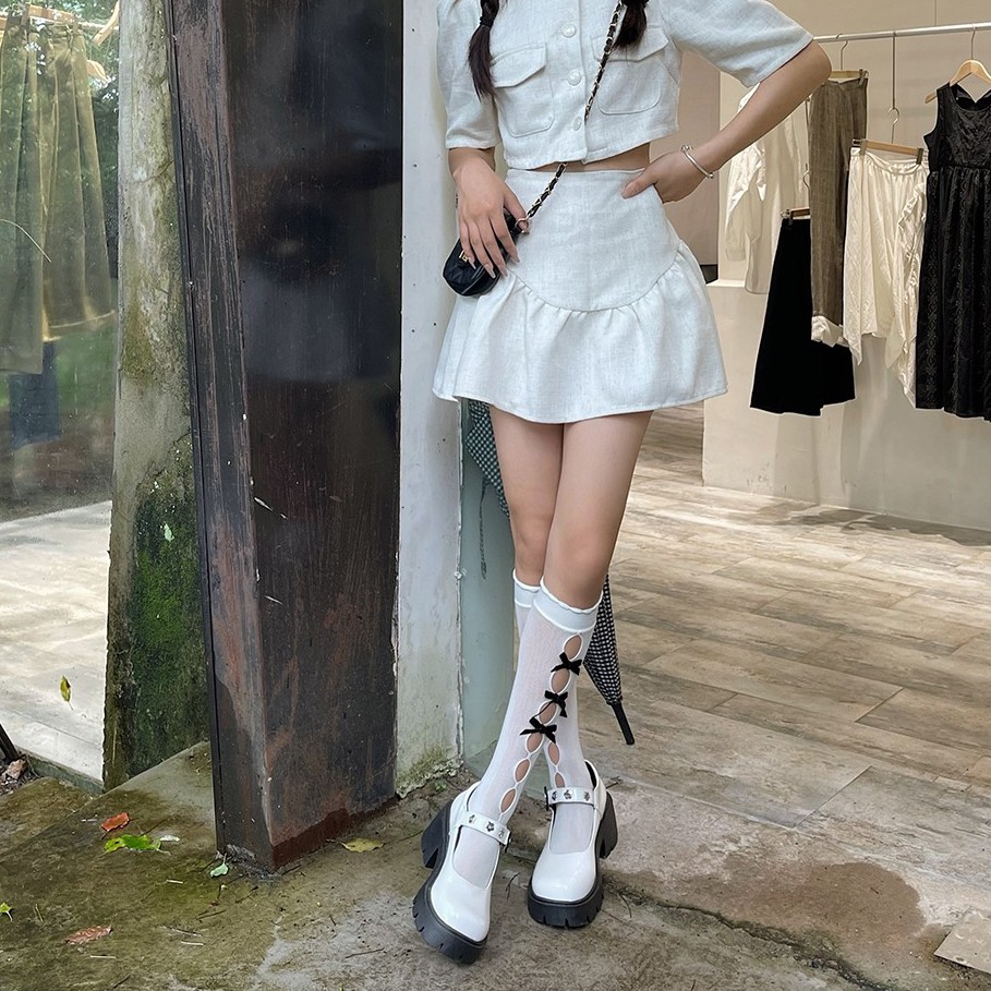 GIÀY BÚP BÊ LOLITA NỮ CÀI QUAI ĐẾ CAO GÓT