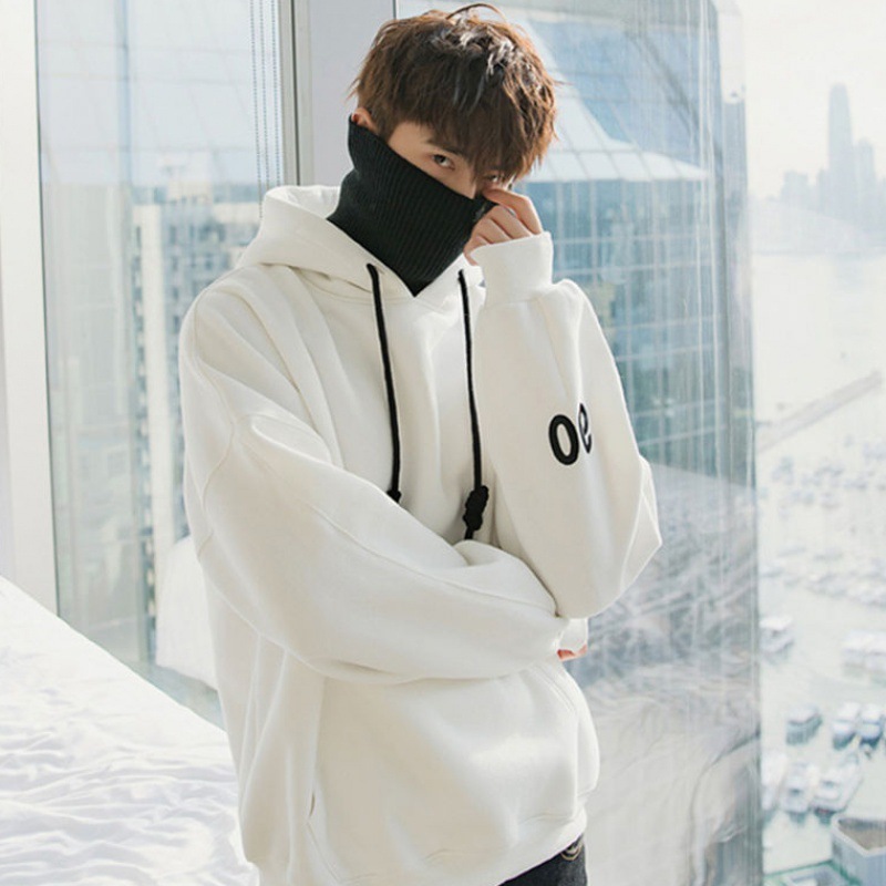 Áo Hoodie Dáng Rộng Cổ Tròn Thời Trang Mùa Thu Đông Hàn Quốc