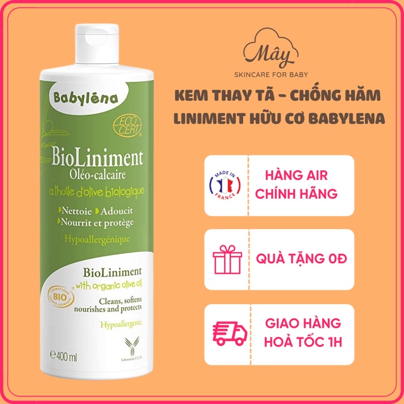 [Hàng Air - Chính hãng] Kem thay tã - giúp chống hăm hữu cơ cho bé từ sơ sinh BabyLéna - Baby Léna - Nội địa Pháp