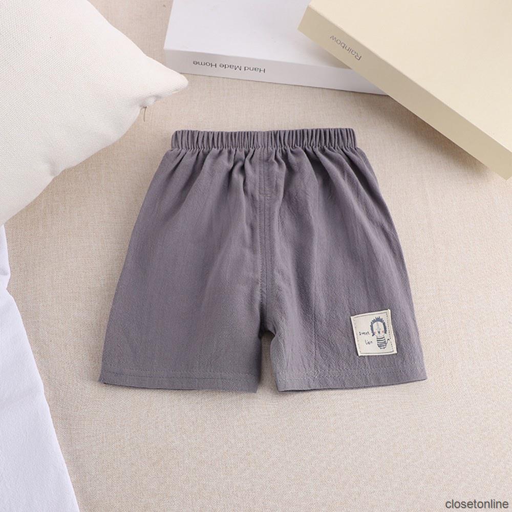 Quần Short Cotton Pha Ống Rộng In Họa Tiết Hoạt Hình Phong Cách Hàn Quốc Thời Trang Mùa Hè Cho Bé