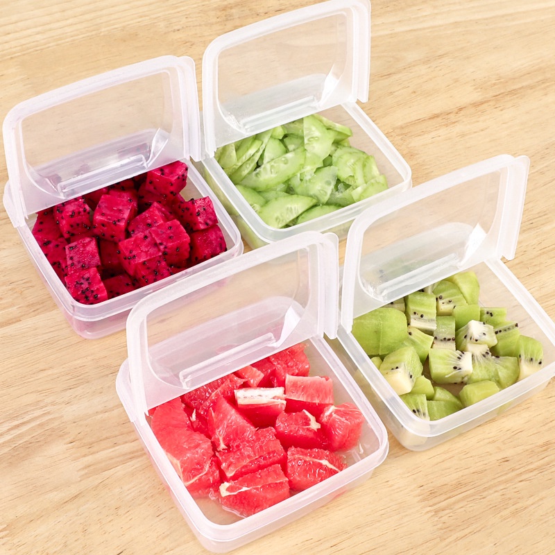 Set 2 Hộp Trong Suốt Đựng Thực Phẩm Tiện Lợi