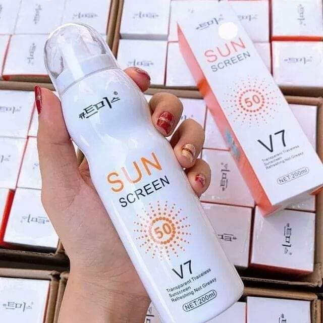 XỊT  CHỐNG NẮNG HÀN QUỐC  SUN SCREEN V7