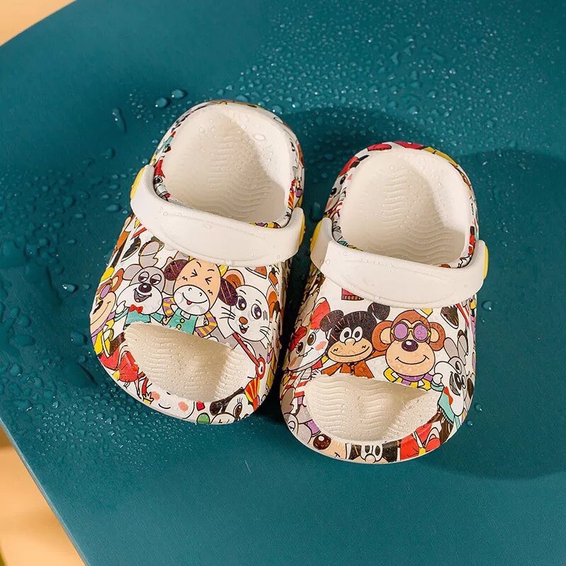 Sandal Crocs hở mõm hoạt hình cho bé