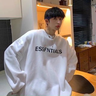 Áo tay dài nỉ ngoại in chữ Esential
