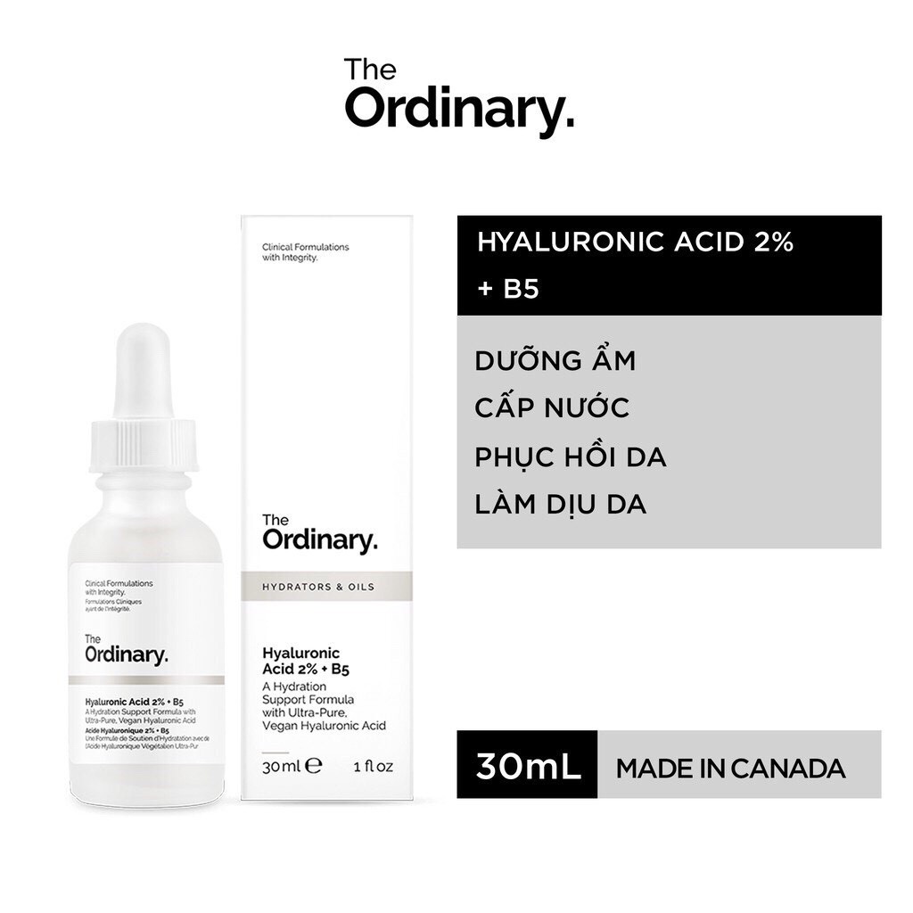 Serum The Ordinary cấp ẩm hồi phục da Hyaluronic Acid 2% + B5 | BigBuy360 - bigbuy360.vn
