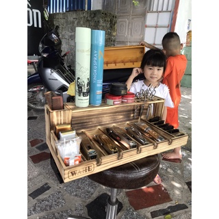 khay gỗ đưng tông đơ