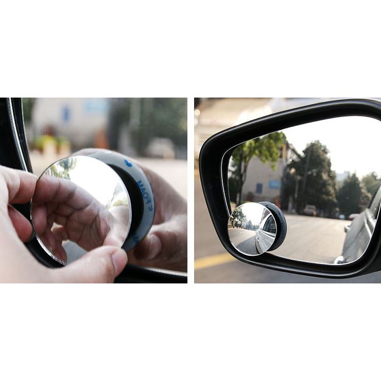 Bộ 2 gương cầu lồi 360 độ xoá điểm mù cho ô tô - bản cao cấp 2019
