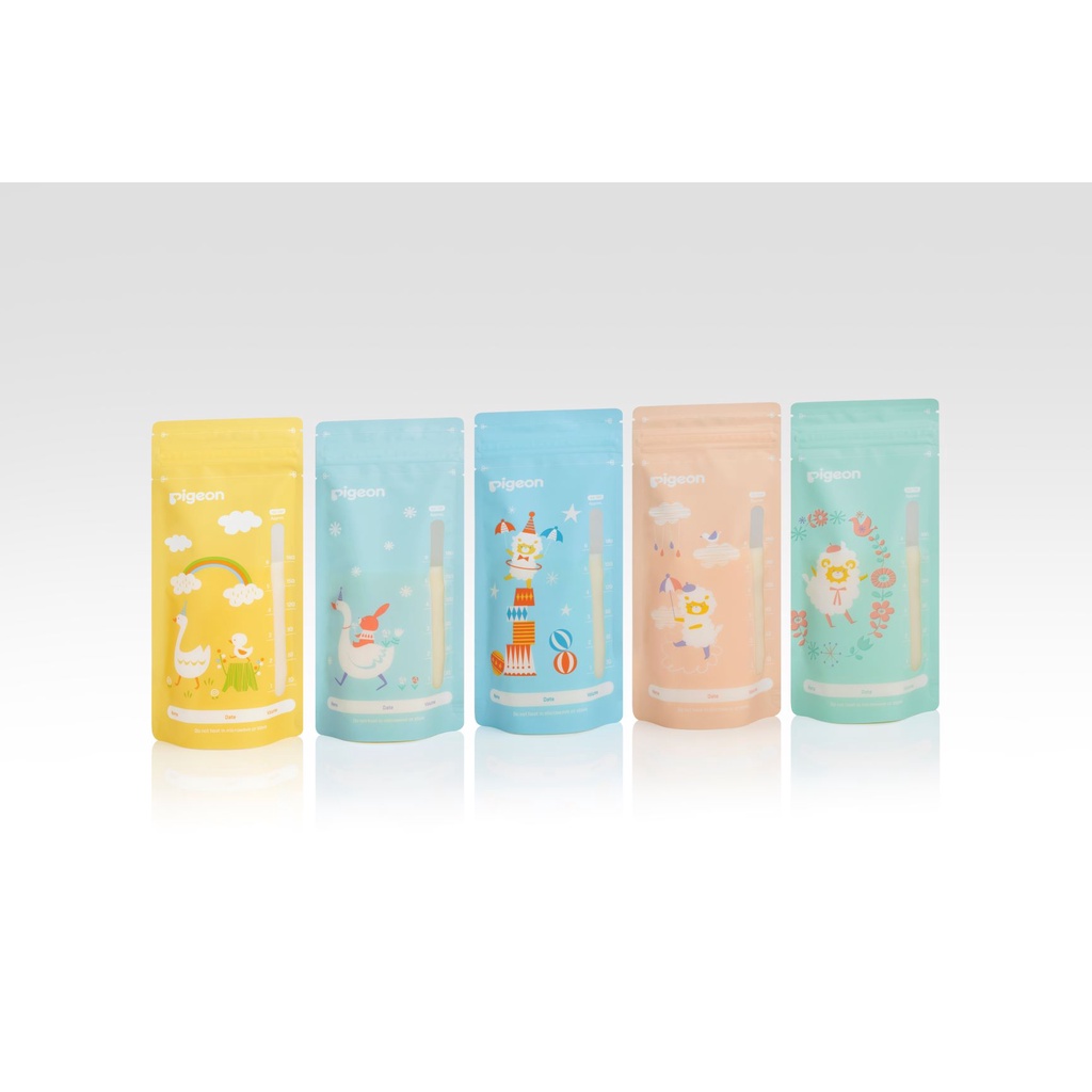 Túi Trữ Sữa Họa TIết Pigeon 120ML/180ML