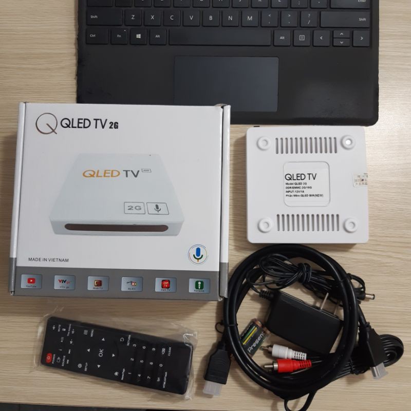 Tivi Box Giọng Nói QLed 2G điều khiển giọng nói ram 2G xem mượt mà, bảo hành 12 th