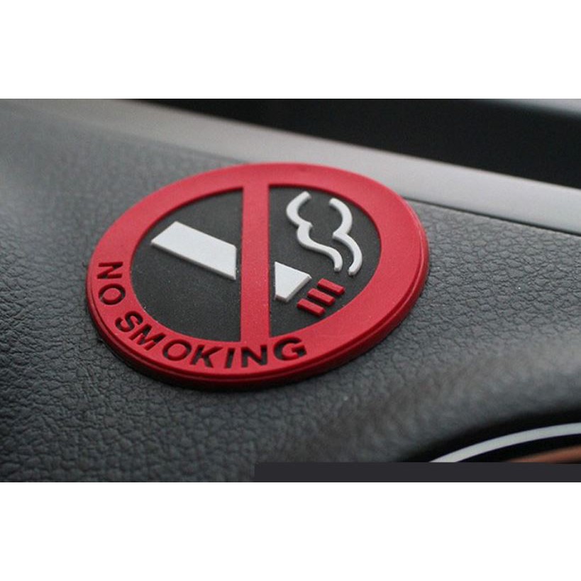 Bộ 2 miếng dán cảnh báo cấm hút thuốc lá -No Smoking