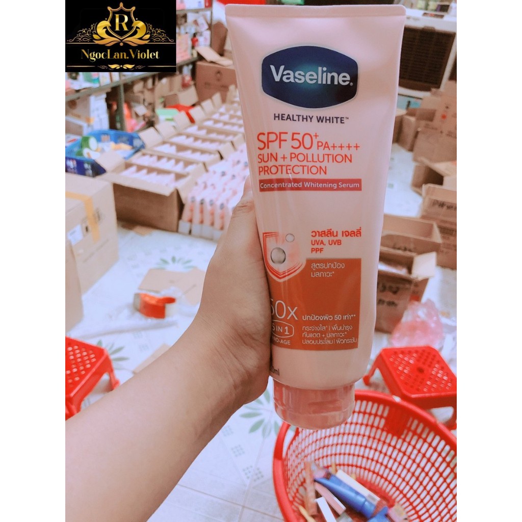 [Auth Thái] Dưỡng thể trắng da Vaseline 10x, 50x Spf 50++