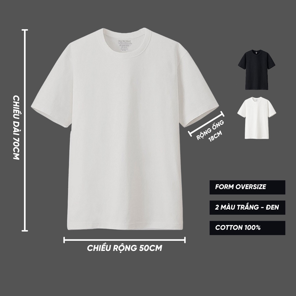 Áo Thun Trơn Unisex Nam Nữ, Áo Phông Trơn Basic Tee Form Rộng XESINU