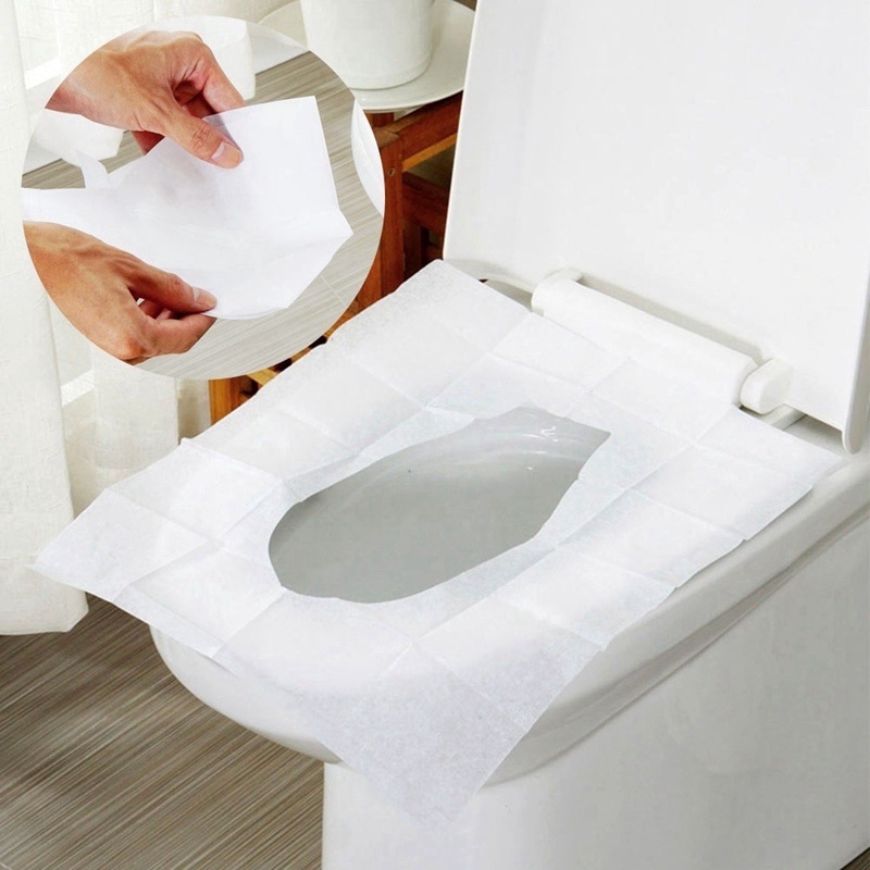 Vỏ Bọc Ghế Ngồi Toilet Chống Thấm Nước Dùng Một Lần Tiện Dụng Mang Theo Du Lịch / Cắm Trại