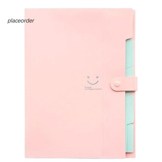[Hàng mới về] Office Plastic Folders Multi Pocket Organizer A4 File Expansion Document Folder