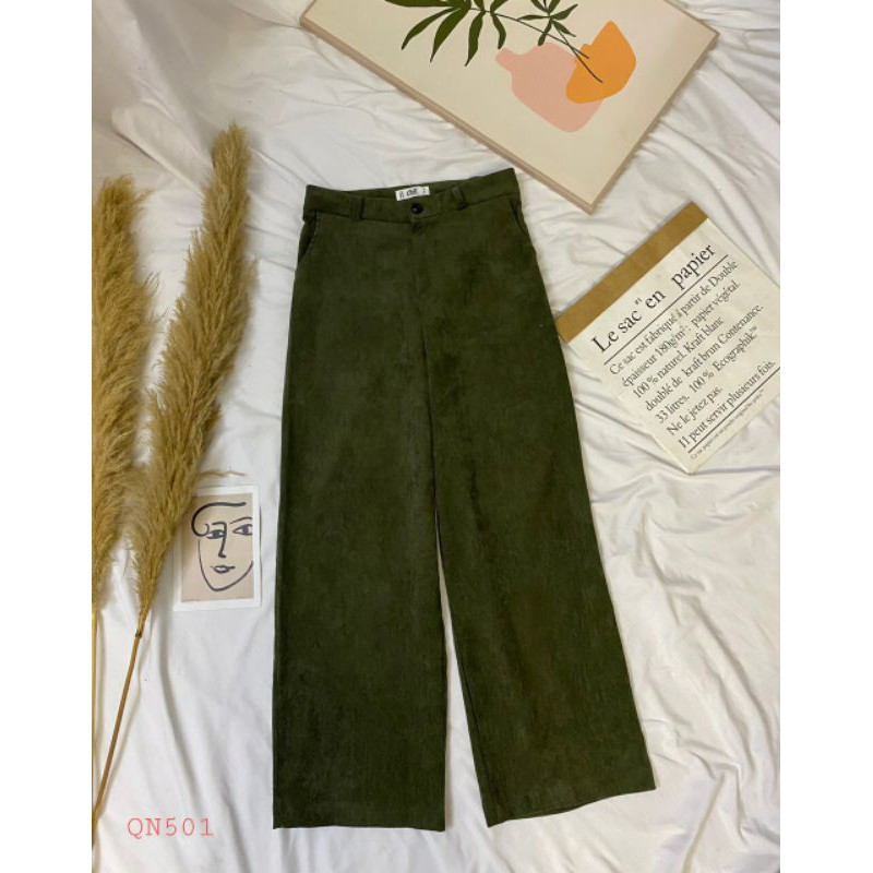 Quần culottes nhung QN501