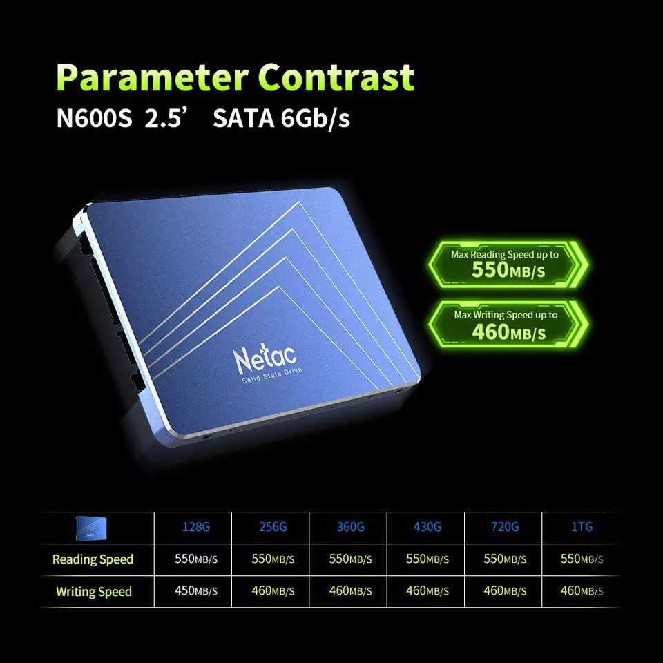 Ổ cứng SSD Netac 256Gb