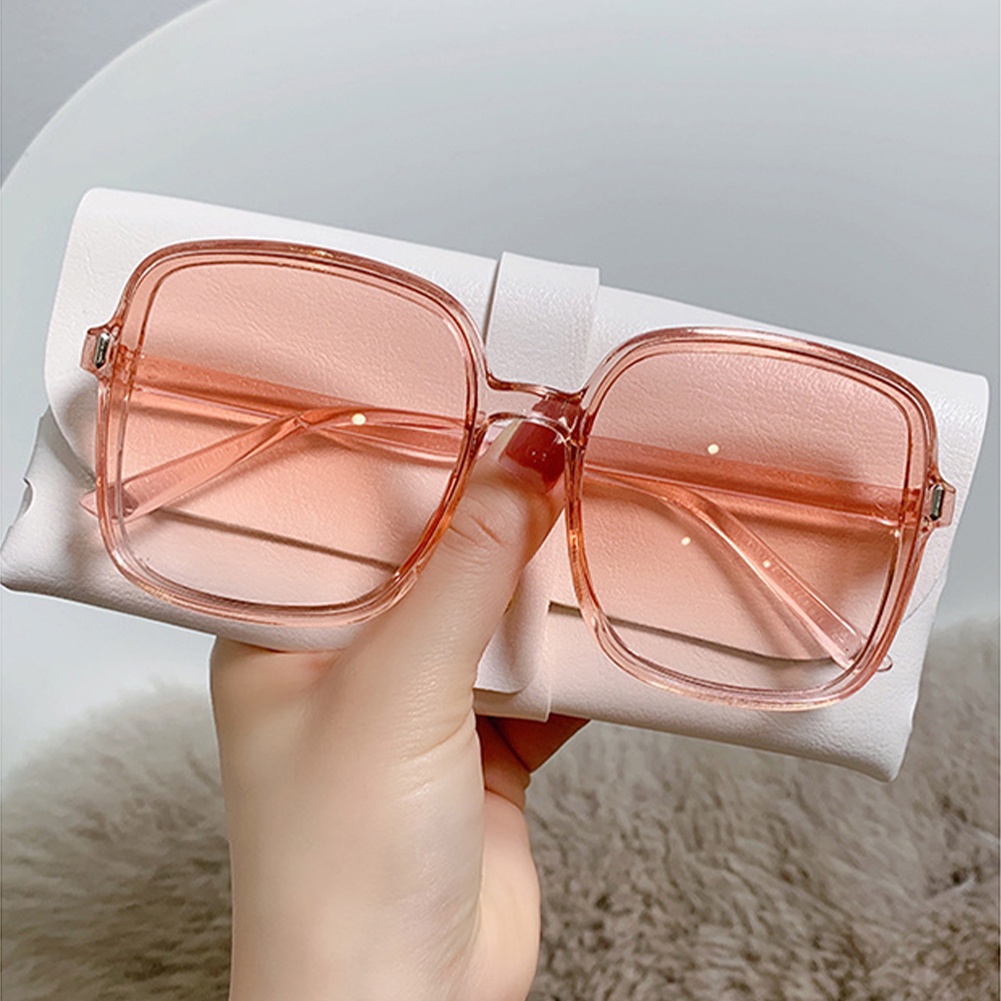 ღ Kính Mát New Đo Móng Vuông Kính Mát Mắt Kính Thời Trang Nữ Chống Tia Cực Tím Retro Kính Mát