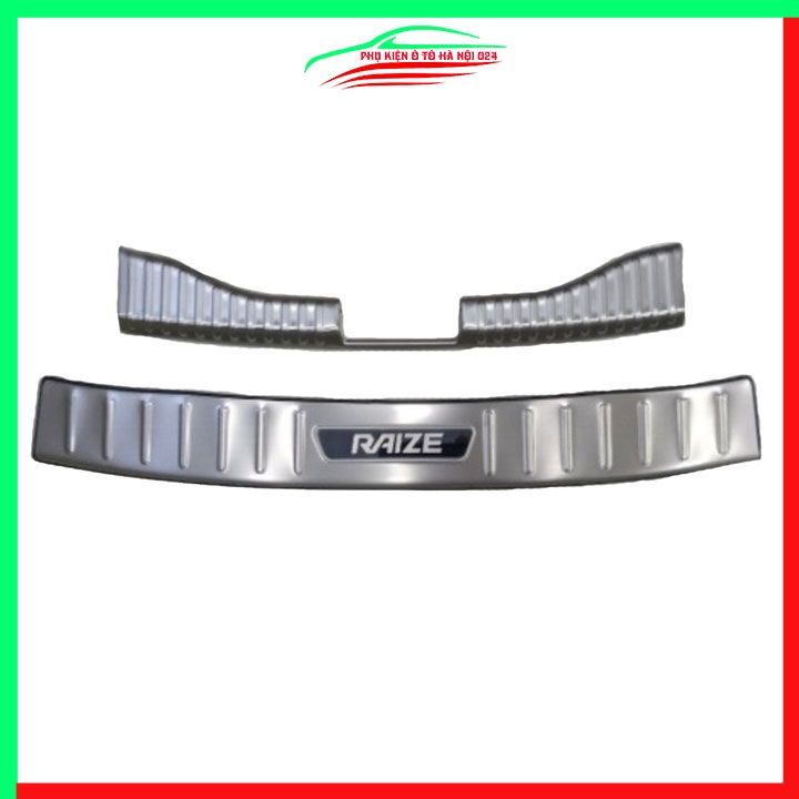 Ốp chống trầy cốp trong ngoài Raize 2021-2023 inox sáng bóng bảo vệ làm đẹp xe