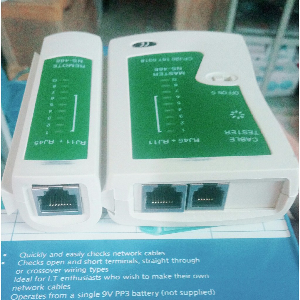 Hộp Test Mạng - Bộ Test Thông Dây Mạng - Kiểm Tra Dây Cat mạng