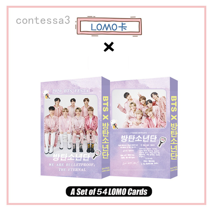 Bộ Thẻ Lomo Nhóm Nhạc Bts 2020 Festa 7th Kỷ Niệm