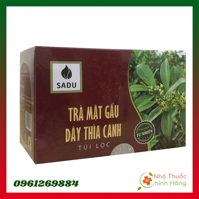 Trà Túi Lọc Mật Gấu Dây Thìa Canh Hộp 150g Dược Phẩm Sadu
